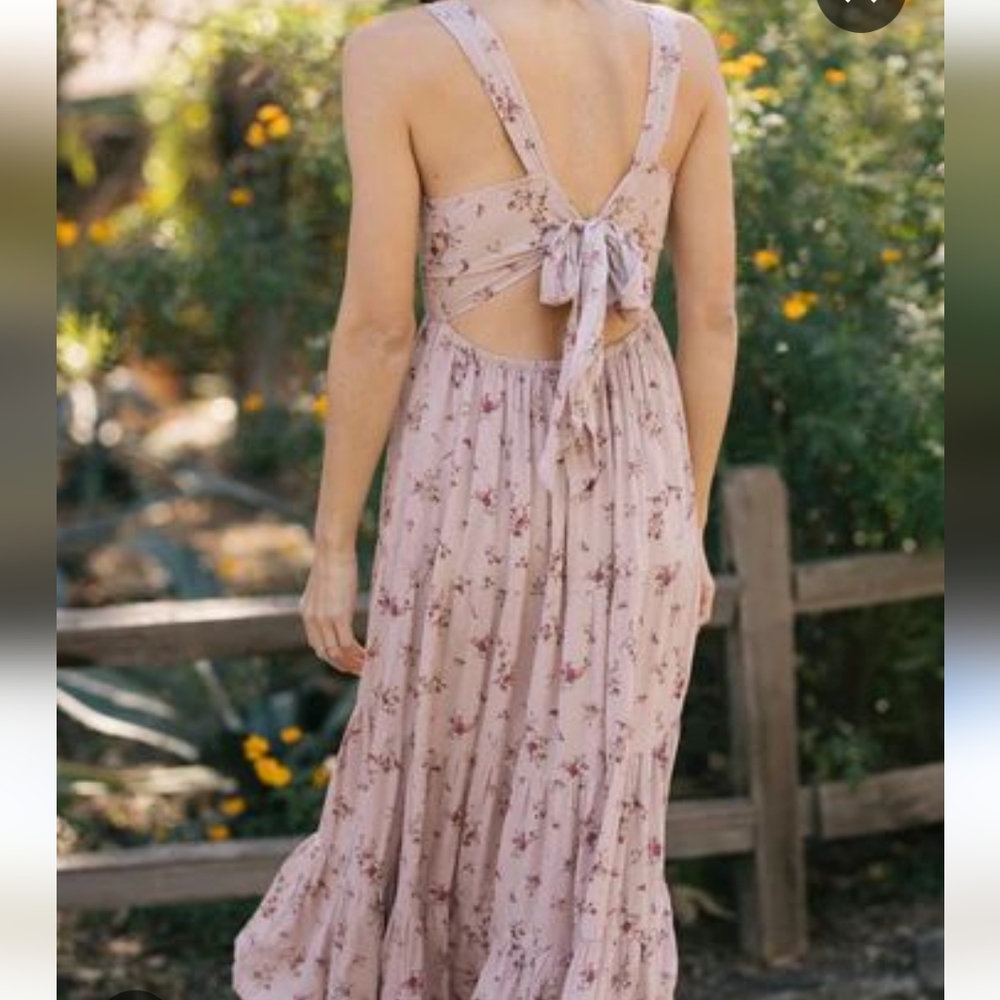 Floral Pink Maxi Skirt